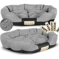 AIO Factory Lit pour chien 130x105 cm personnalisé étanche gris