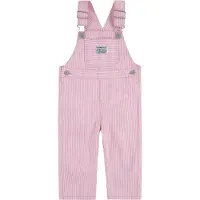 Levi's Salopette - Chemin de fer Stripe - Bright White/Rose - - 18 mois - Salopette