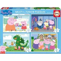 Educa Puzzle Multi 4 Junior - - Peppa Pig - 20+40+60+80 pièces