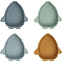 Liewood Bols - Silicone - 4 Pack - Iggy - Space Blue Multi Mix - - UneTaille - Bol