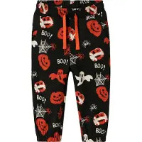 Name it Pantalon 'Halloween' orange / noir / blanc