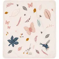 Cam Cam Tapis de Jeu d'Eveil - 80x80 cm - Pressed Leaves Rose - - UneTaille - Tapis d'éveil