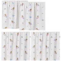 Hoppekids Rideaux mi-hauteur Lit - 70x160 cm - Petits Mermaid - - UneTaille - Accessoire