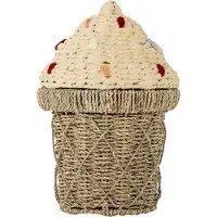 Bloomingville Panier av. Couvercle - 28x41 cm - Cillie - Cornet - - UneTaille - Panier