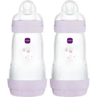 Mam Biberon - Easy Début Anti-colic - 260ml - 2 Pack - Violet - - UneTaille - Biberon