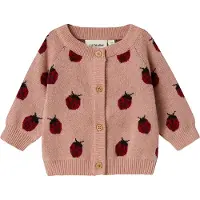 Lil’ Atelier Cardigan 'NBFLULIO' rose ancienne / bordeaux / noir