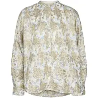 Sofie Schnoor Chemisier pour fille - Blanc/Bleu Clair av. Or - - 10 ans (140) - Chemise