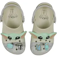 Crocs Chaussures ouvertes 'Grogu Classic' beige / bleu clair / gris / menthe