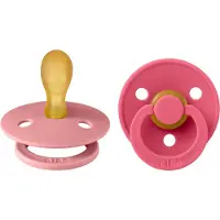 BIBS Colour Tétine - 2 Pack - Taille 2 - Symétrique - Dusty Pink - - UneTaille - Tétine