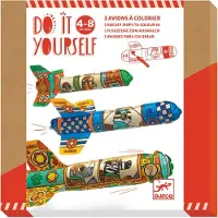 Djeco Jeu créatif Do it yourself Avions à colorer Dans le ciel