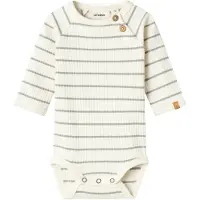 Lil´ Atelier Barboteuse / body 'NBMKAIL' gris / blanc cassé