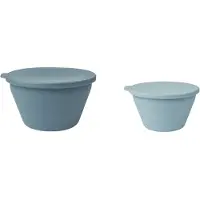 Liewood Bols - Silicone - Pliable - 2 Pack - Dale - Sea Blue/Wh - - UneTaille - Bol