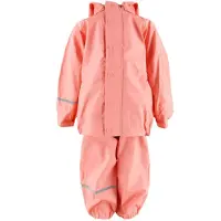 CeLaVi Vêtements de Pluie av. Bretelles - PU - Corail - - 80 - Vêtements de Pluie