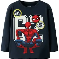 Name it T-Shirt 'NMMDEEP SPIDER' bleu marine / rouge / blanc