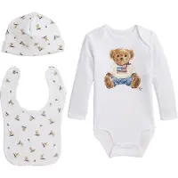 Ralph Lauren Boîte Cadeau - Bavoir Bandana/Bonnet/Body m/l - - 62 - Body M/L