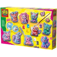 SES Creative SES Moulage en plâtre + peintures figurines jouets 01342 13424