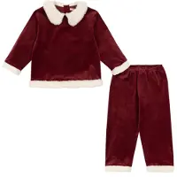Konges Sløjd Tenue de Père Noël - Ensemble de Noël - Rouge Dahli - - 3-4 ans (98-104) - Blouse
