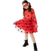 Rubies Déguisement - Miraculous Ladybug Tutu Dress & Mask - - 5-6 ans (110-116) - Costumes