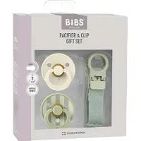 BIBS Colour Coffret-Cadeau - Tétine/Tétines - Taille 1 - Sage - - 0-6 mois - Tétine