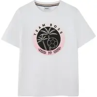 BOSS T-shirt en coton avec motif artistique créatif pour enfant