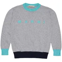 MARNI Blouse - Tricoté - Gris Chiné/Turquoise - - 6 ans (116) - Blouse