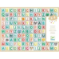 Djeco Autocollants - 300 pièces - Alphabet 3D - - UneTaille - Autocollants