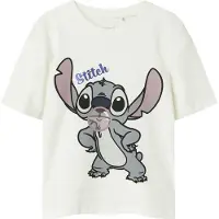 Name it T-Shirt 'NKFAkun Stitch' gris / lilas / noir / blanc cassé