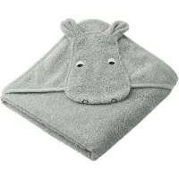 Liewood Serviette pour bébé - Albert - Hippo Dove Blue - - UneTaille - Serviette à Capuche