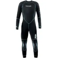 Seac Combinaison de Plongée - Alfa Dame 5 mm - Noir/Turquoise - - M - Medium - Combinaison de Plongée