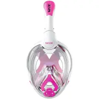Seac Masque de Snorkeling - Unica Junior - Blanc/Rose - - 6+ ans (116+) - Masque de Plongée