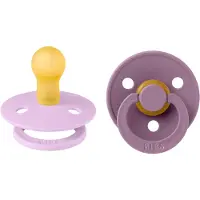 BIBS Colour Tétine - 2 Pack - Taille 1 - Tour - Violet Sky/Mauve - - UneTaille - Tétine