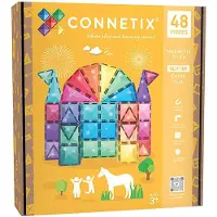 Connetix Glitter Castle Pack Construction Game Multicolore Enfants