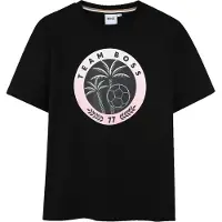 BOSS T-shirt en coton avec motif artistique créatif pour enfant
