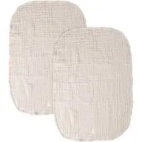 Sebra Matelas à Langer - 2 Pack - Mousseline - Écorce de bouleau - - UneTaille - Matelas à Langer