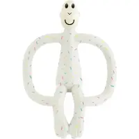 Matchstick Monkey Teething Toy and Gel Applicator jouet de dentition avec brosse 2 en 1 Confetti Cream 1 pcs