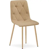 Leobert Chaise LIBRA - matériau brun/pieds en bois x 1