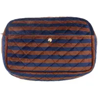 Fan Palm Sac de Toilette - Large - Bleus et Rayures - - UneTaille - Sac de Toilette