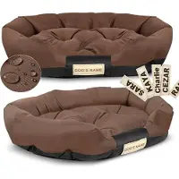AIO Factory Lit pour chien 100x75 cm personnalisé imperméable marron