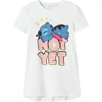 Name it Chemise de Nuit - NmfAsta - Stitch - Bright White - - 2 ans (92) - Chemise de Nuit