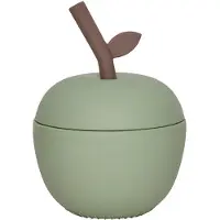 OYOY Tasse av. Paille - Pomme - Silicone - Green - - UneTaille - Tasse