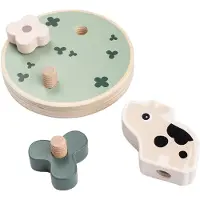 Done by Deer Match & Screw Toy Dotti Baby Toy Vert Enfants
