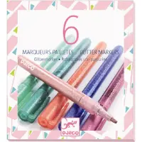 Djeco Marqueurs Magiques - 6 pces - Pastel av. Brillant - - UneTaille - Marqueur