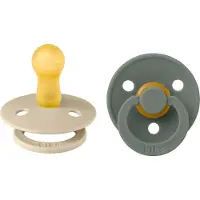 BIBS Colour Tétine - 2 Pack - Taille 2 - Tour - Vanilla/Pin - - UneTaille - Tétine