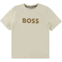 BOSS J52711 Short Sleeve T-shirt Beige 14 Years Garçon