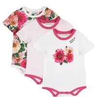 Dolce&Gabbana Boîte Cadeau - Bodies m/c - 3 pces - Blanc/Rose - - 18-24 mois - Body M/C