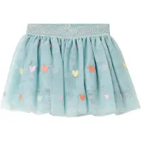 Stella McCartney Kids Jupe en tulle - Bleu Clair av. Cœurs - - 24 mois - Jupe