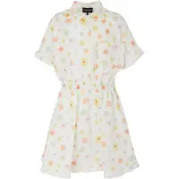 Emporio Armani Robe - Blanc av. Fleurs - - 12 ans (152) - Robe