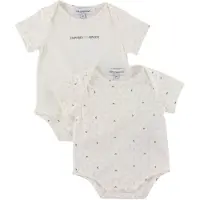 Emporio Armani Bodies m/c - 2 Pack - Aquilebianche - - 9 mois - Body M/C