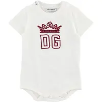 Dolce&Gabbana Body m/c - Hawaii - Blanc av. Rouge - - 12-18 mois - Body M/C