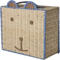 Rice Valise - 40x34 cm - Naturel/Bleu av. Ours - - UneTaille - Valises